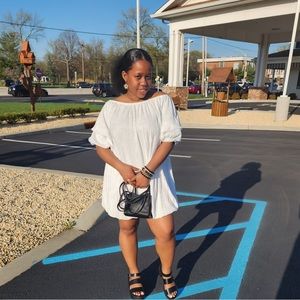 White off shoulder dress